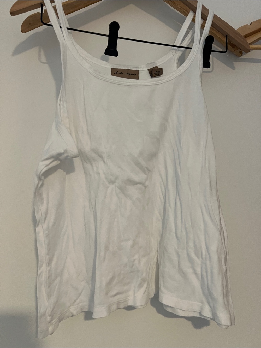 White soft cotton tank excellent Large